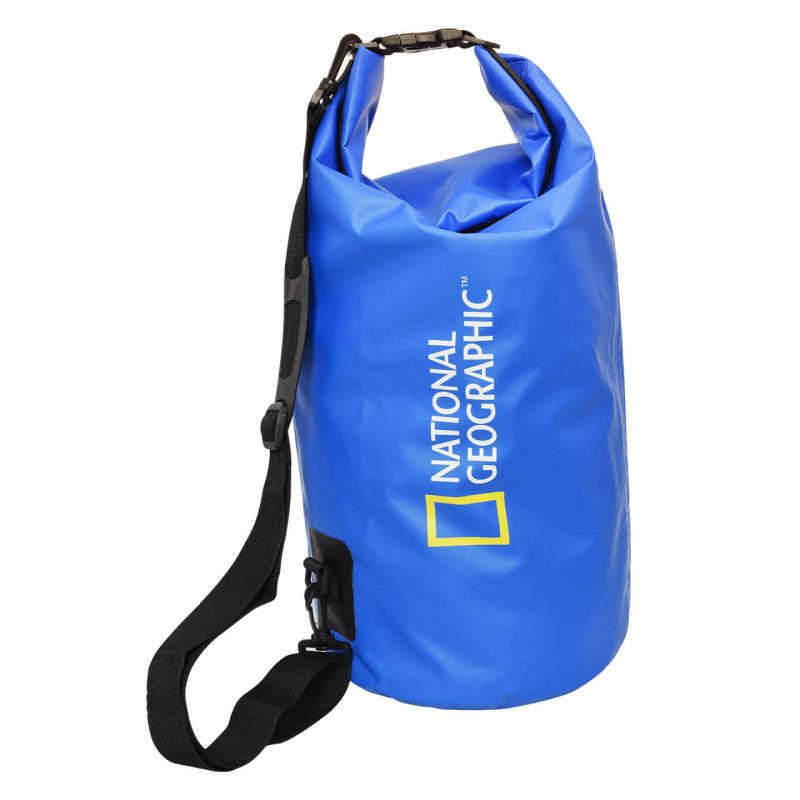 Bolsa seca Nat Geo, DRYSACK 15 L, 100% a prueba de agua, azul