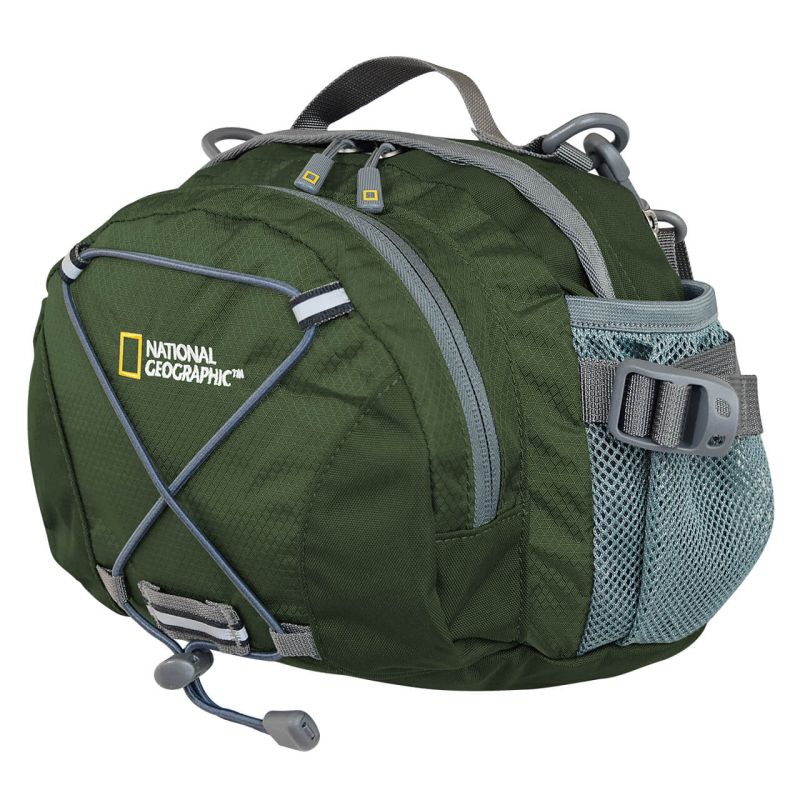 Cangurera TAHOE, semi-impermeable, verde