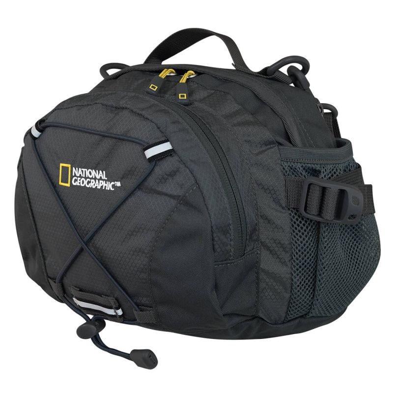 Cangurera TAHOE, semi-impermeable, negro