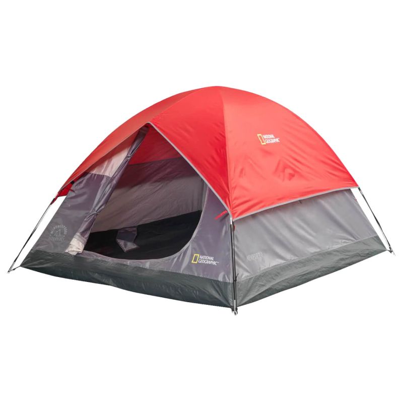 Tienda de campismo Nat Geo, NEWPORT VI TROPICAL, para 6 personas, gris con roja