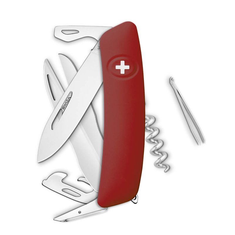 Navaja POLISHED Standard D07, 13 funciones, rojo oscuro