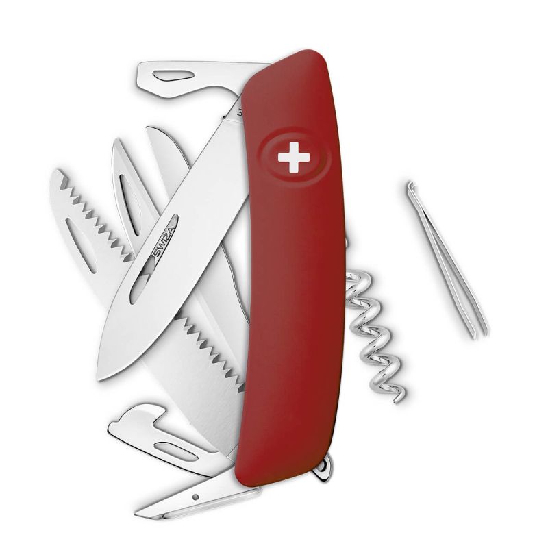 Navaja POLISHED Standard D09, 14 funciones, rojo oscuro
