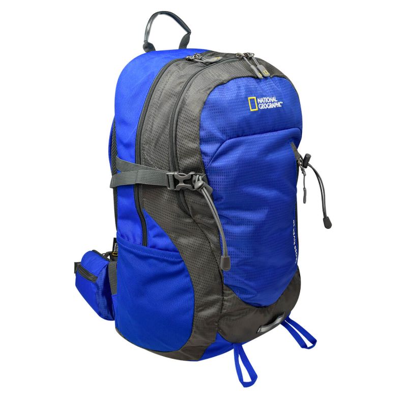 Mochila para montaña CROSS RIVER 30 L, semi-impermeable, azul con gris